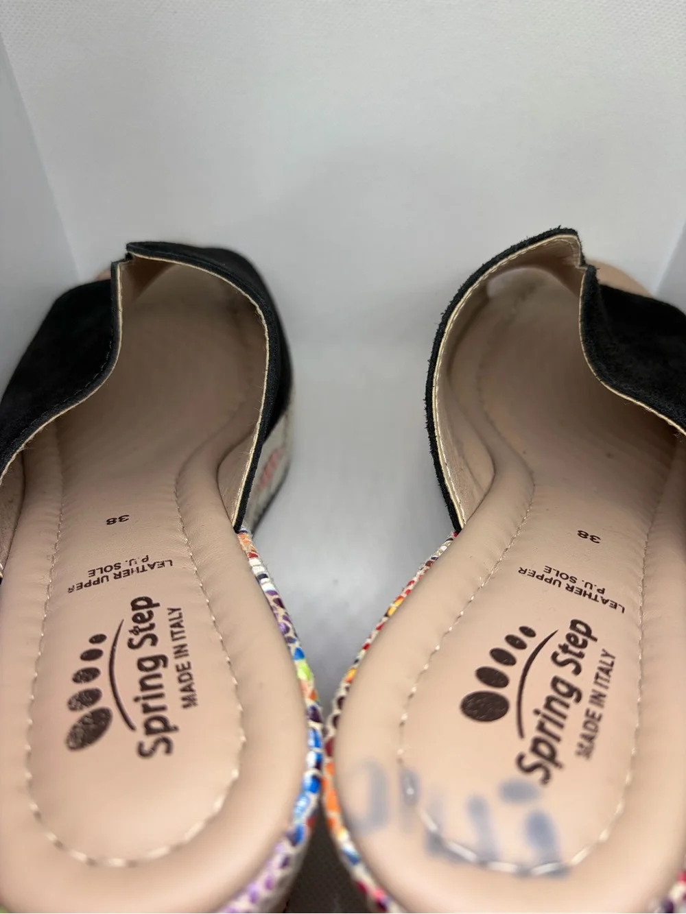 Spring Step black suede